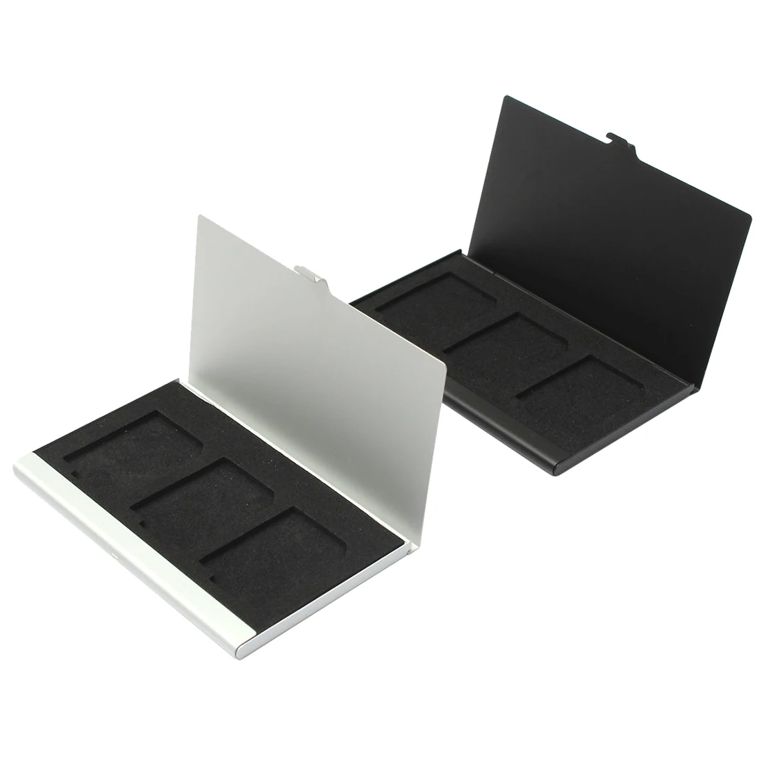 Aluminium Memory Card Case Box Houders Voor 3 PCS SD Kaarten