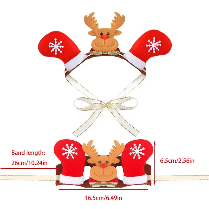 Christmas Pet Dogs Cats Headband Decorative Costume Lovely Multi Shapes Optional Hair Hoop Dog Accessories