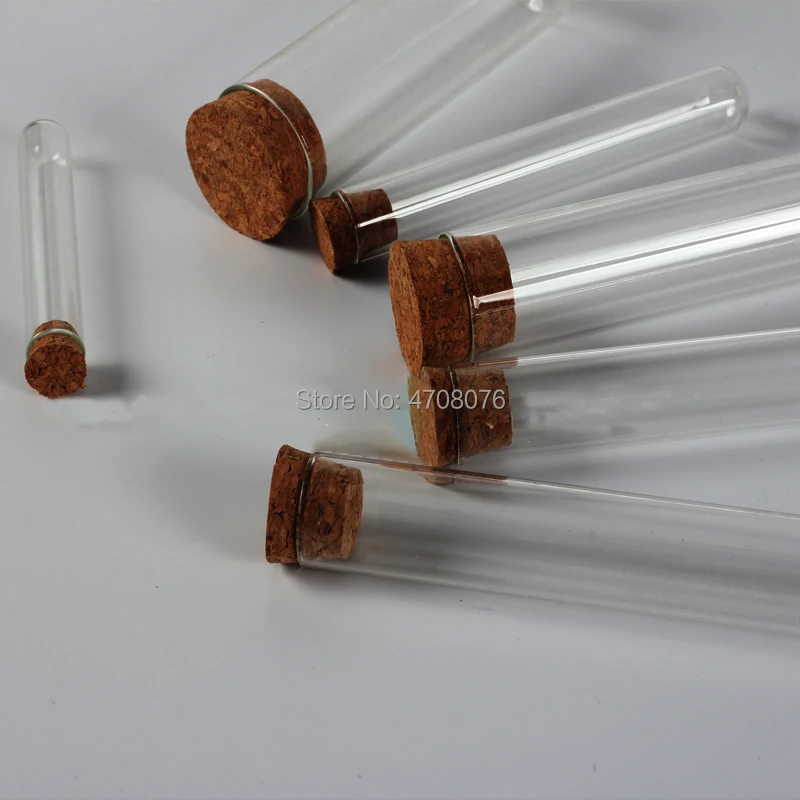 Borosilicate lab glass test tube with cork stopper blowing glass Pyrex test tube for scientific experiments 15x150mm 15pcs/lot