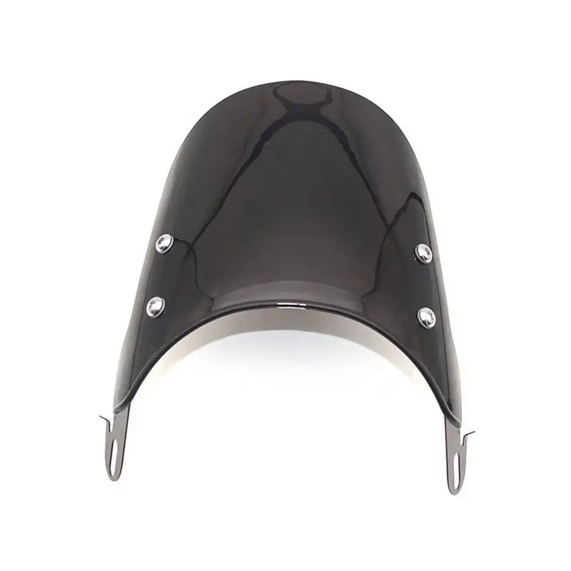 Motorcycle Windshield Airflow Adjustable Windscreen Wind Deflector For 5-7 Inch Headlights Universal Moto Accessories