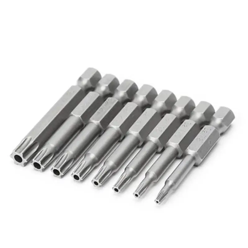 Brocas de destornillador de mano Torx huecas magnéticas, brocas de taladro eléctrico, brocas de destornillador de mano Torx huecas magnéticas