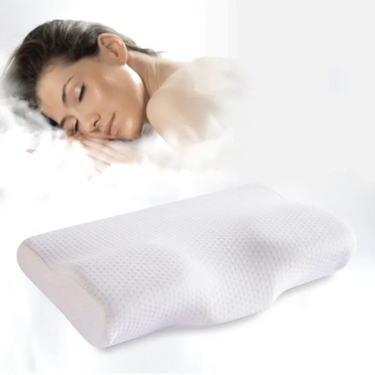 Memory Foam Bedding Pillow Neck protection Slow Rebound Memory Foam Butterfly Shaped Pillow Health Cervical Neck size  in 30*50