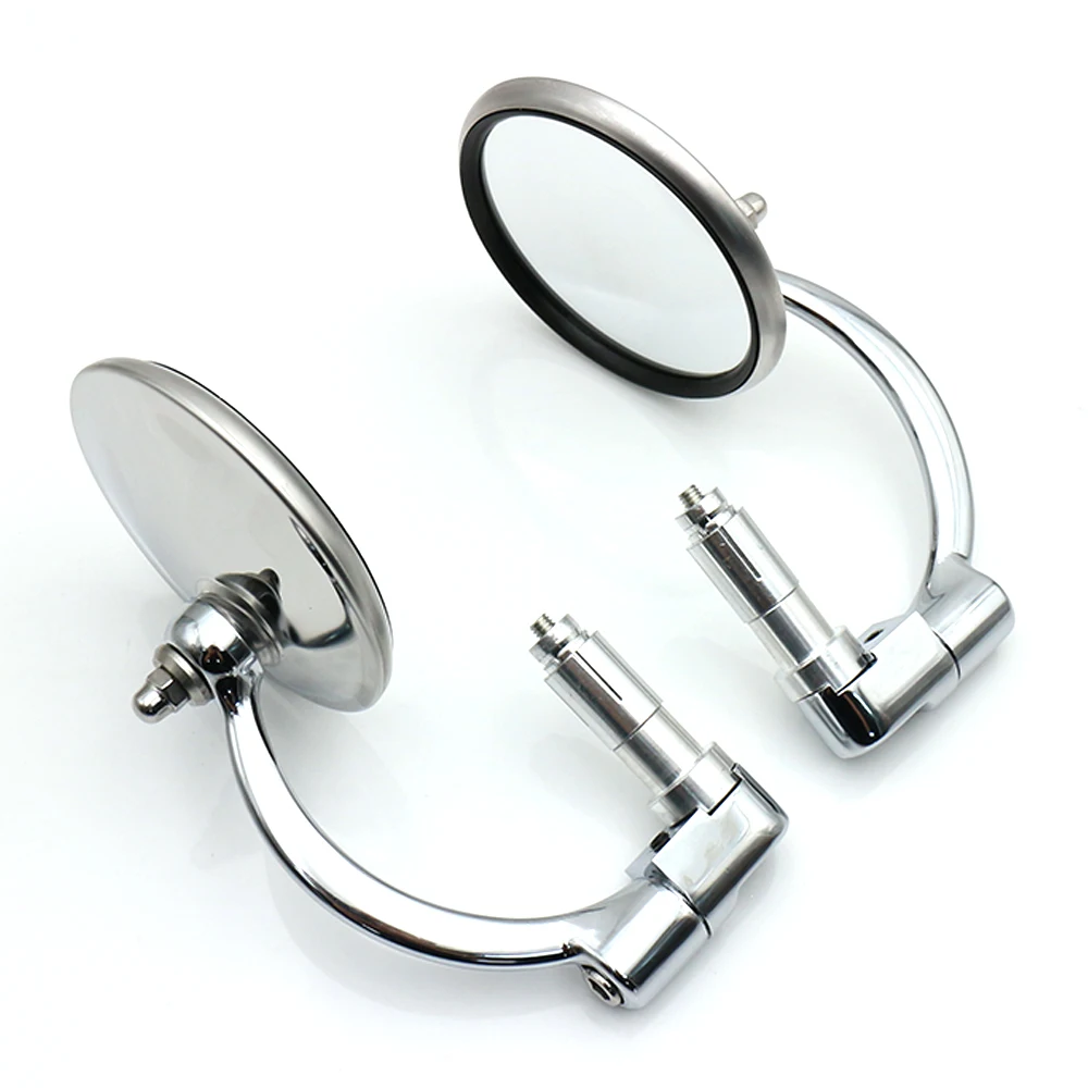 Mooreaxe Motorcycle 22 mm Bar End Mirrors Cruiser Cafe Racer Chopper Bobber Street Sport Bike Mirror For Honda VT750 BMW Suzuki