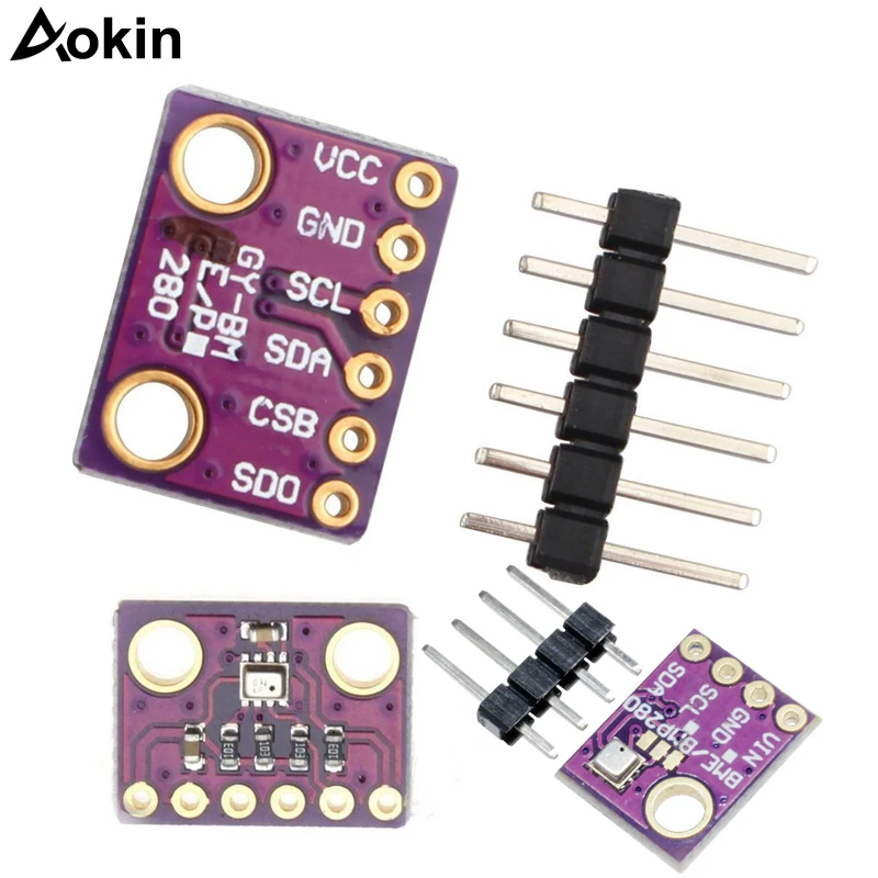 BME280/BMP280 Atmospheric Pressure Sensor Temperature Humidity Sensor Breakout for Arduino BMP280 sensor Replace BMP180