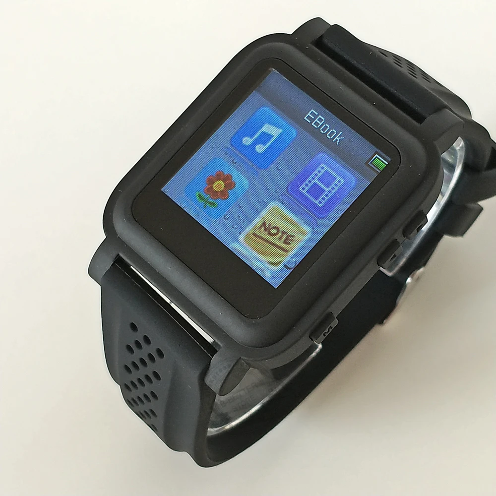 MP4 Learning Watch 25x25mm Display 8G Memory eBook Text Reader Music Player Multifunction Wristwatch Spain Russia Most Language