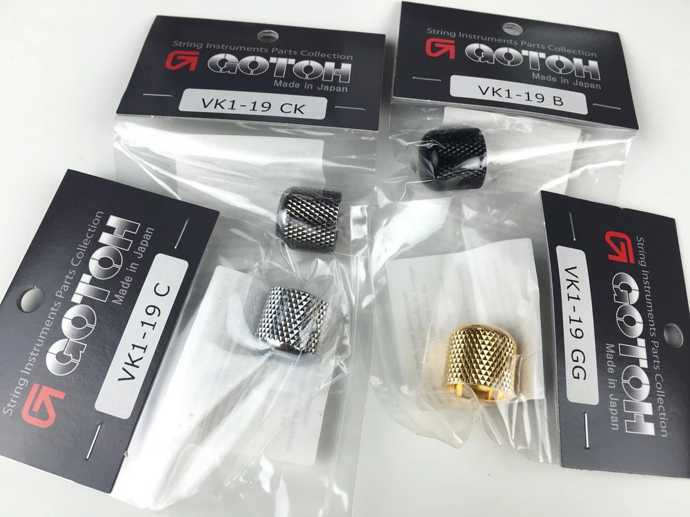 1 Pcs GOTOH Electric Guitar Bass Tone And Volume Metal Electronic Control Knobs Cap 19MM*18.4MM*6.0MM VK1-19 Made In Japan