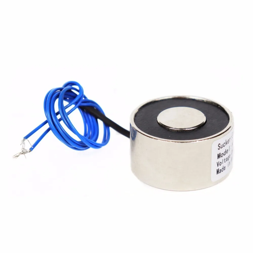 30*25 Dc 6v 12v 24v Electromagnet Lifting 12kg Quality  Solenoid Sucker Holding Electric Magnet,accept Non-standard Custom