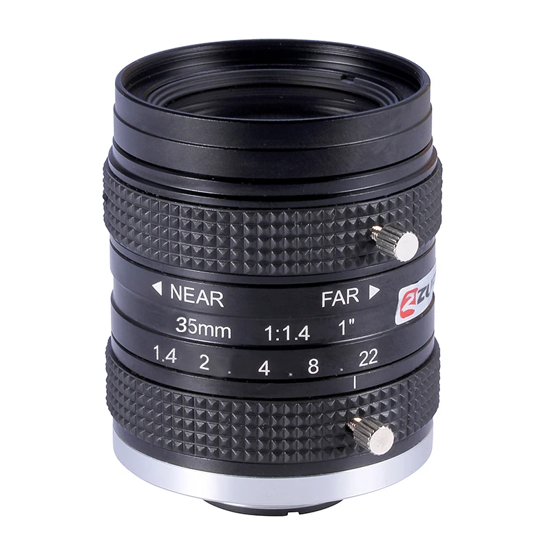 5 Mega Pixel C Mount 35 Mm 1-Inch Độ Biến Dạng Thấp Của Nó/Thị Giác Máy Cố Định Độ Dài Tiêu Cự Ống Kính công Nghiệp Máy Ảnh Bằng Tay Iris