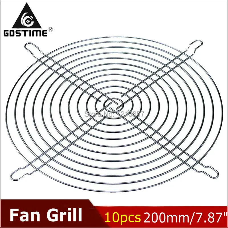 

10PCS LOT Gdstime Metal Steel PC Case Fan Grill 200mm 20cm Protection Grid