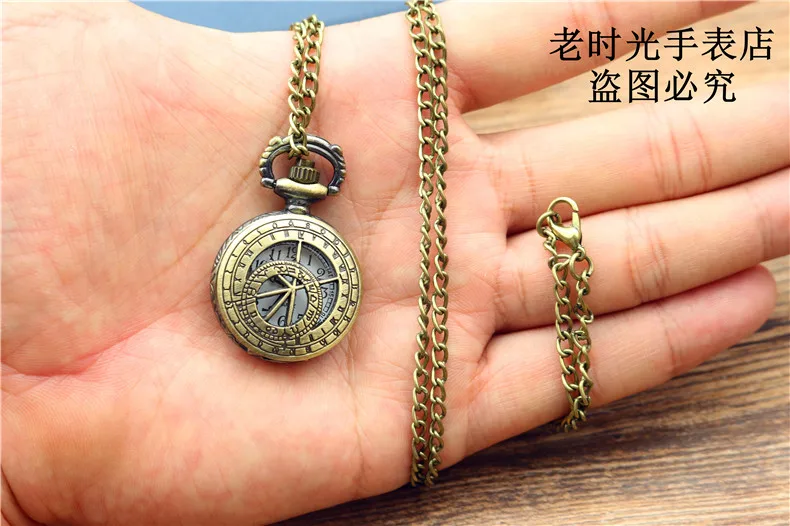 NAZEYT New Arrival Hollow Dr Doctor dial Pocket Watch With Chain Necklace Best Gift To Women Men 2.8mm dial child simple watch