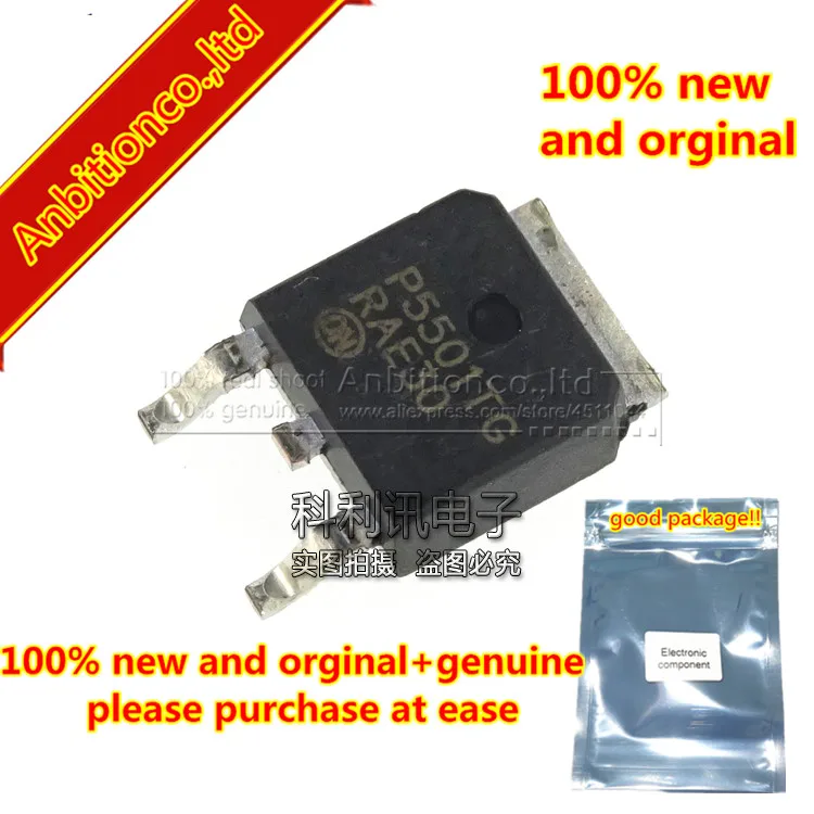 10pcs 100% new and orginal NCP5501DT33RKG P5501TG 500 mA LDO Voltage Regulator TO-252 in stock