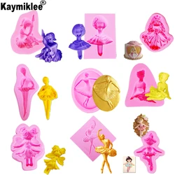 Kinds Ballet Girls Silicone Chocolate Mold 3d Jelly Biscuit Ice Lollipop Gelatin Sugar Baking Cake Pop Moulds Confectionery