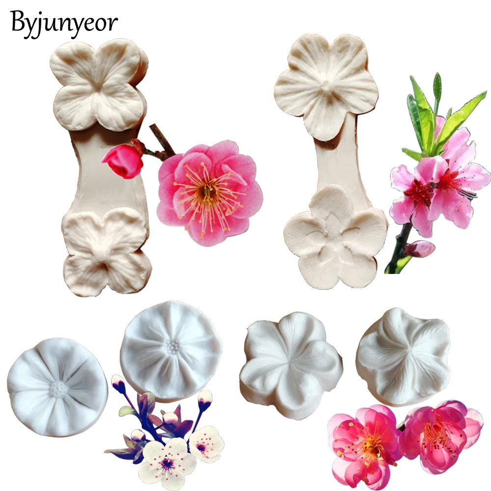 29 Series Flower Petal Silicone Mold Veiners Fondant Mould Clay Gumpaste Mold,Sugarcraft Tools Press Cake Decorating Tool C337