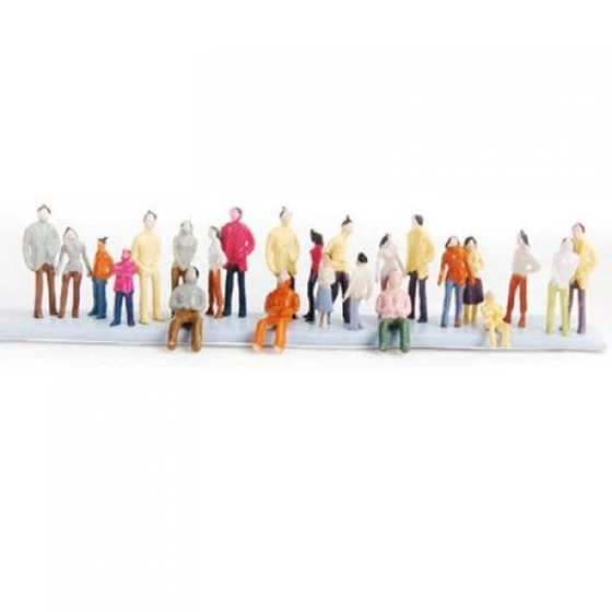 FBIL-New 100pcs Painted Model Train People Figures Scale N (1 to 150)