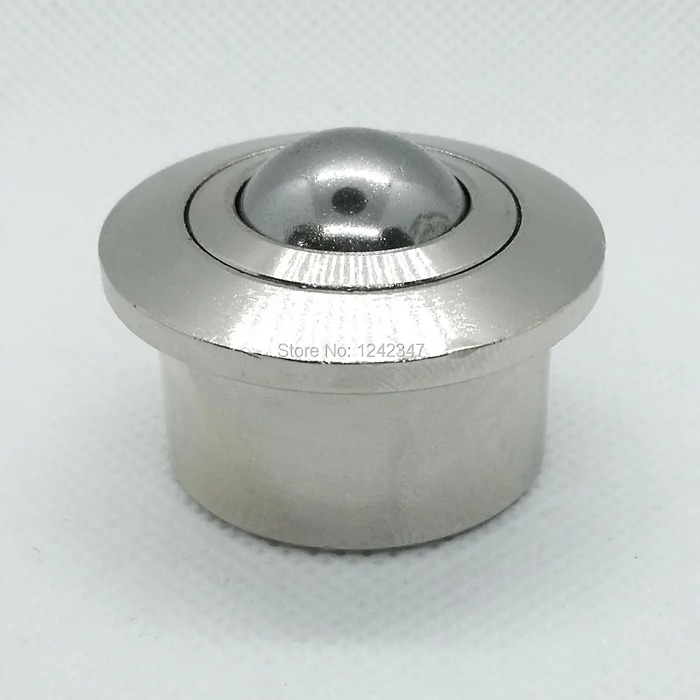 SP-19 100kgs load bearing ball machined steel nickel plated drop in ball transfer unit pop up floor conveyor ball roller caster