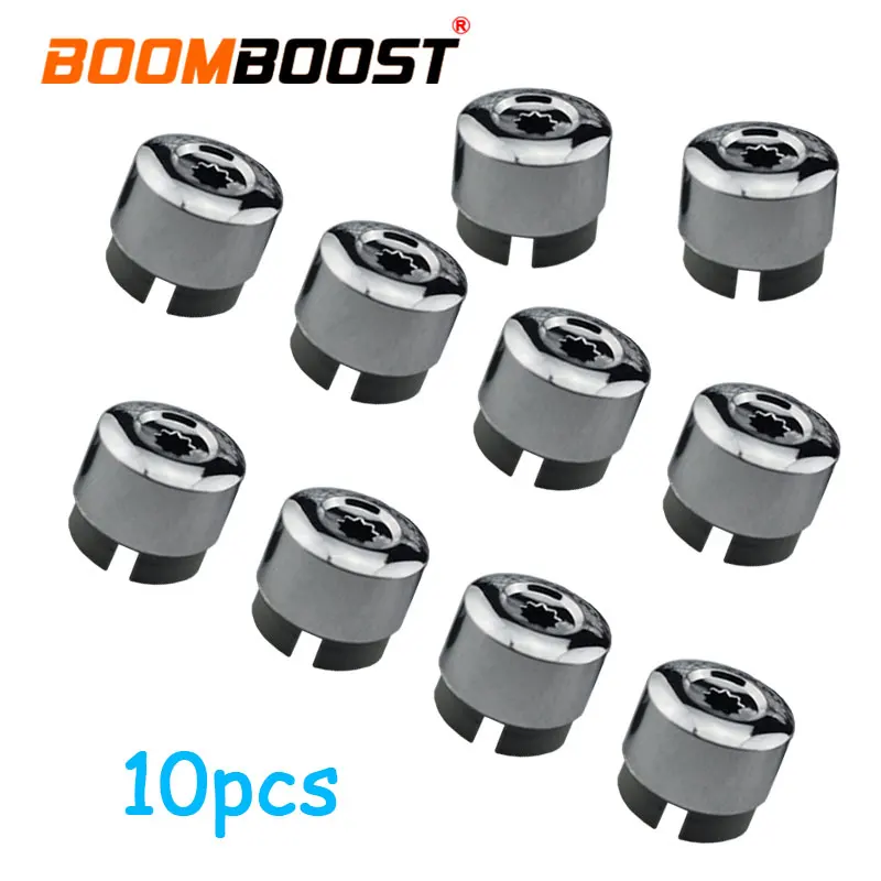 Chrome Wheel Lug Bolt Nut Cap Cover, Plastic with Triple Chrome Finish, VW Touareg 2004-2014, 7L6 601 173A 2ZZ ABS, 10PCs