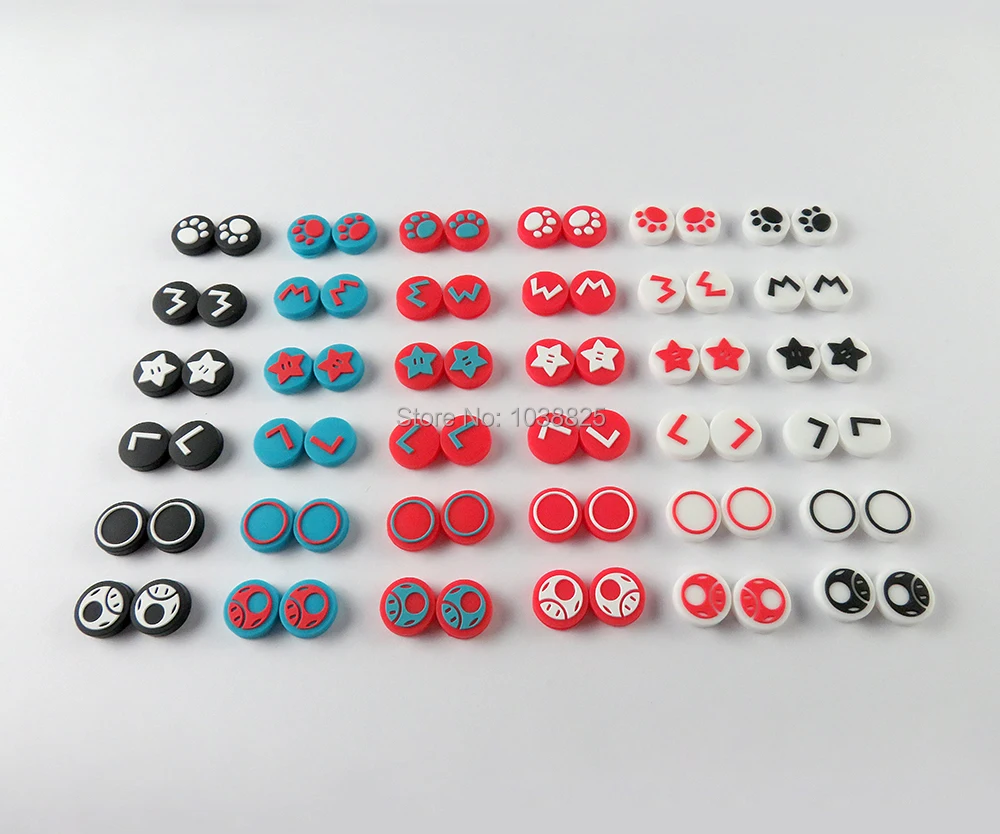 Thumb grips Caps For NS Nintend Switch Poke Ball Silicone Non-slip Thumb Grip For Pokeball Handle Button Cap