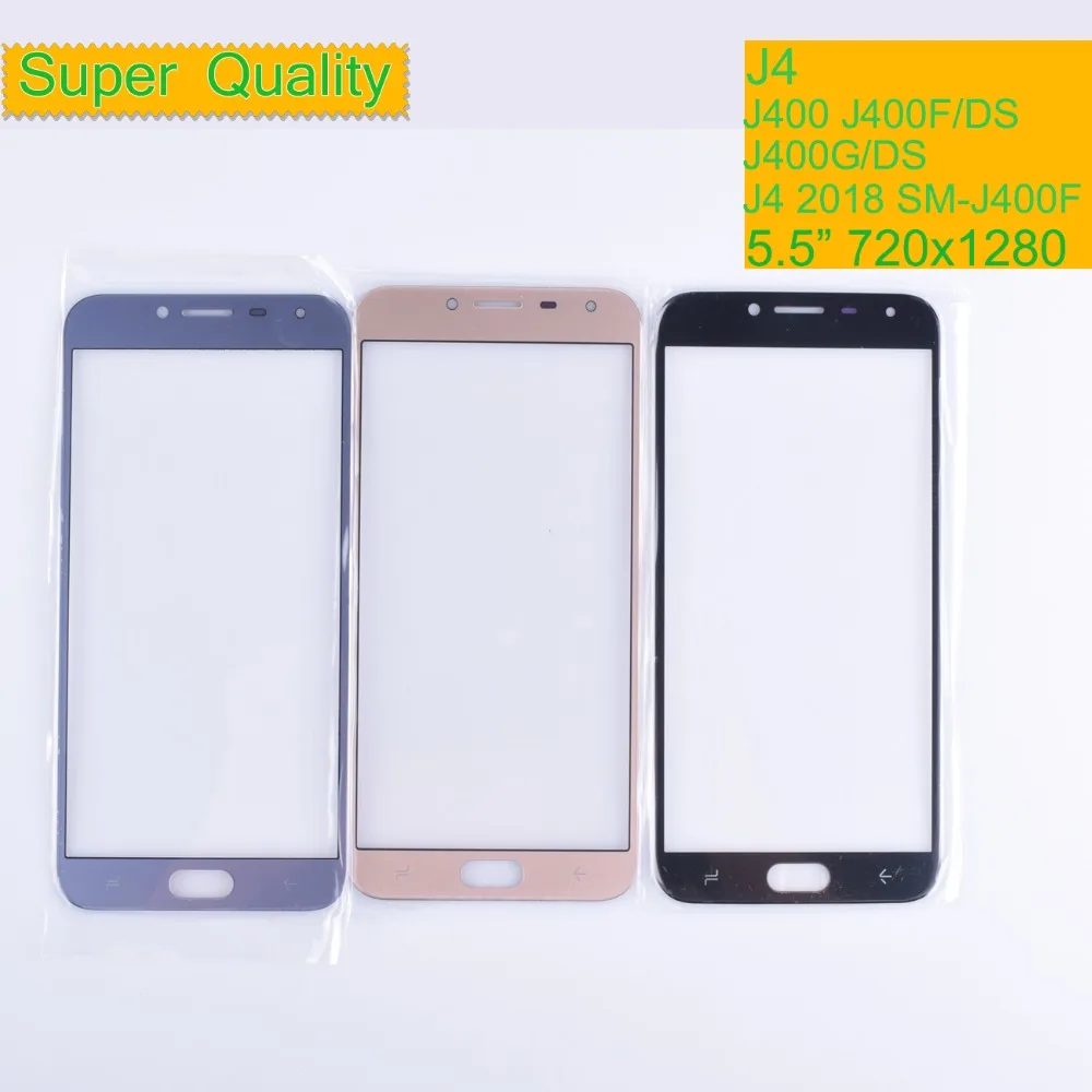 

10Pcs/Lot For Samsung Galaxy J4 2018 J400 Touch Screen Panel Front Outer LCD Glass Lens With OCA