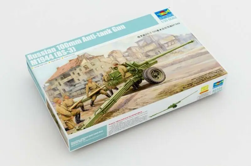 

Trumpeter 1/35 02331 Russian 100mm Anti-Tank Gun M1944 (BS-3) Rare