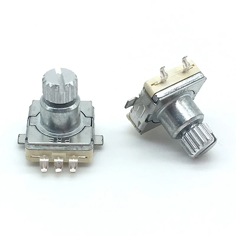 Free Shipping 20pcs/lot EC11 Rotary Encoder Code Switch 30 Position With Push Button Switch SMD 5pin Handle Length 9.5mm