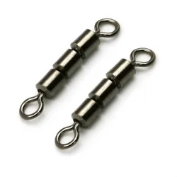 Alta velocidade Força Pesca giratória, Triplo rolamento Barrel Connector, 10pcs por lote