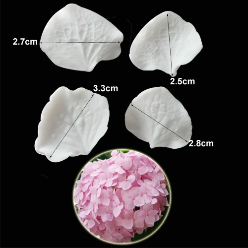 Hydrangea & Orchid Leaves Silicone Cake Mold Gumpaste Mold, Sugarcraft  Cake Decorating Chocolate Tools M2173