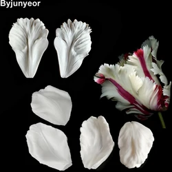 Tulip Petal Silicone Mold Cake Decorating Tools Veiner Mold Gumpaste Mold, Sugarcraft, Resin Clay Moulds C332