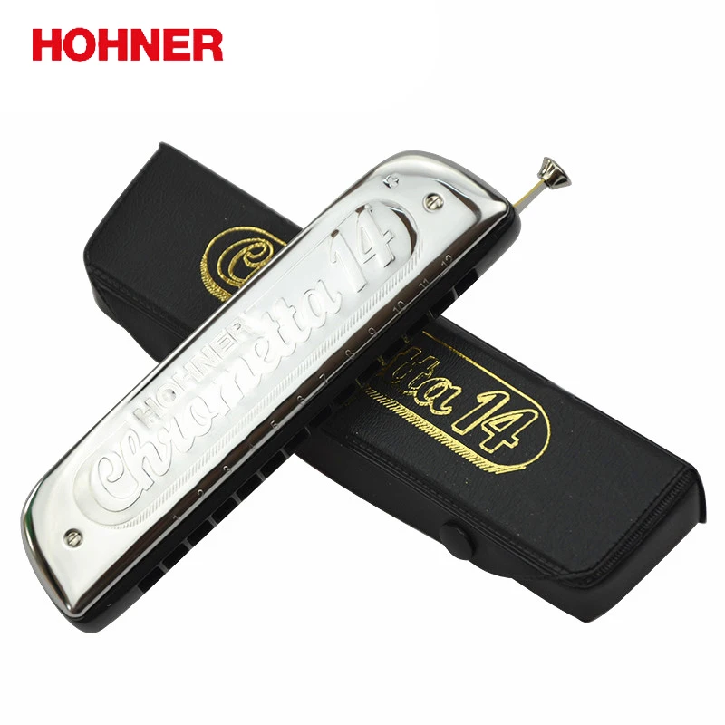 Hohner 257 14 holes Chromatic harp Chrometta 14 Harmonica, Key Of C Major