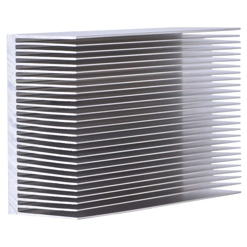 hot-Aluminum Heat Radiator Heatsink Cooling Fan 200x69x37mm Silver Tone