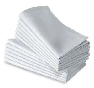 100% cotton  plain white napkin 50cm*50cm5