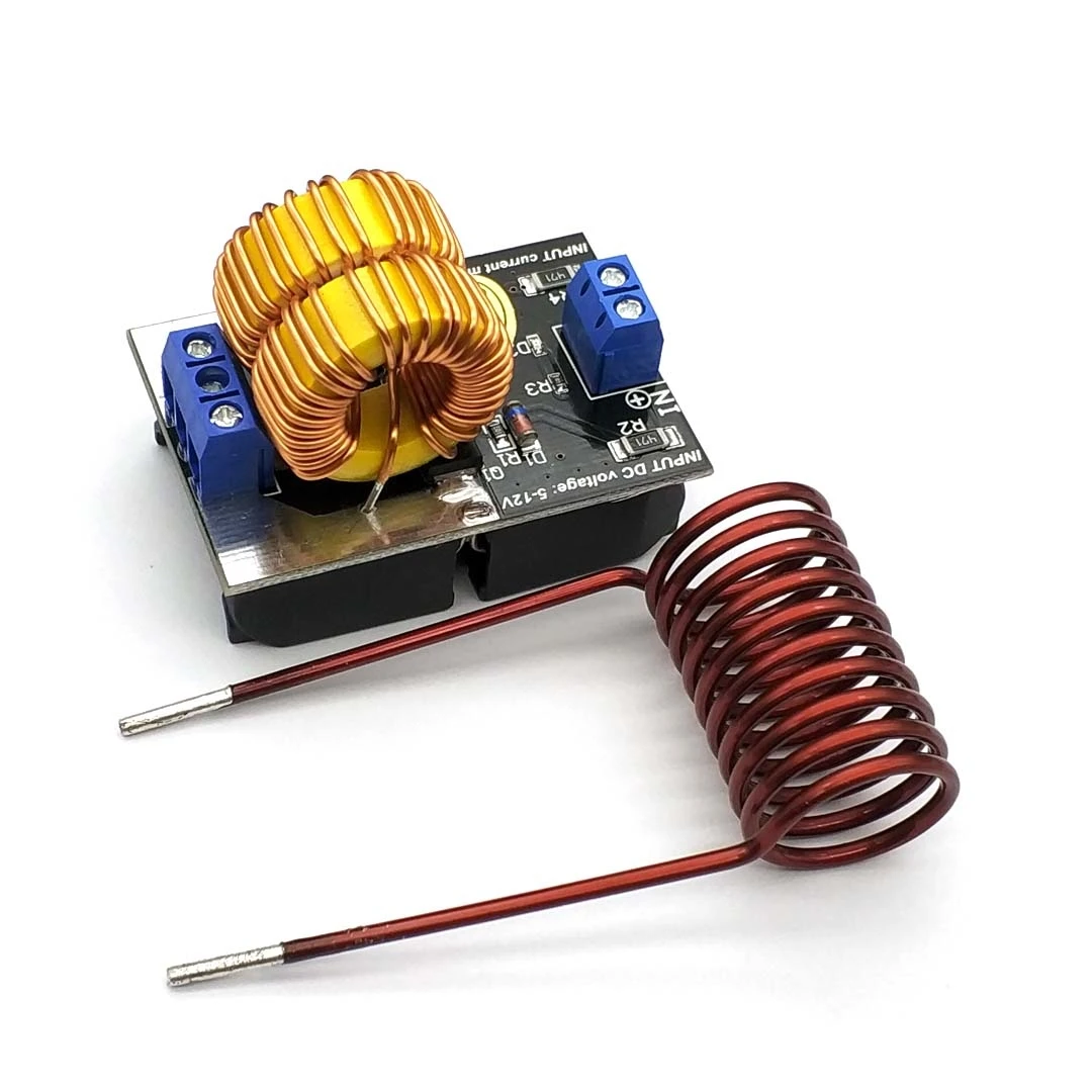 Hot Sale 5-12V 120W Mini ZVS Induction Heating Board Flyback Driver Heater DIY Cooker+ Ignition Coil