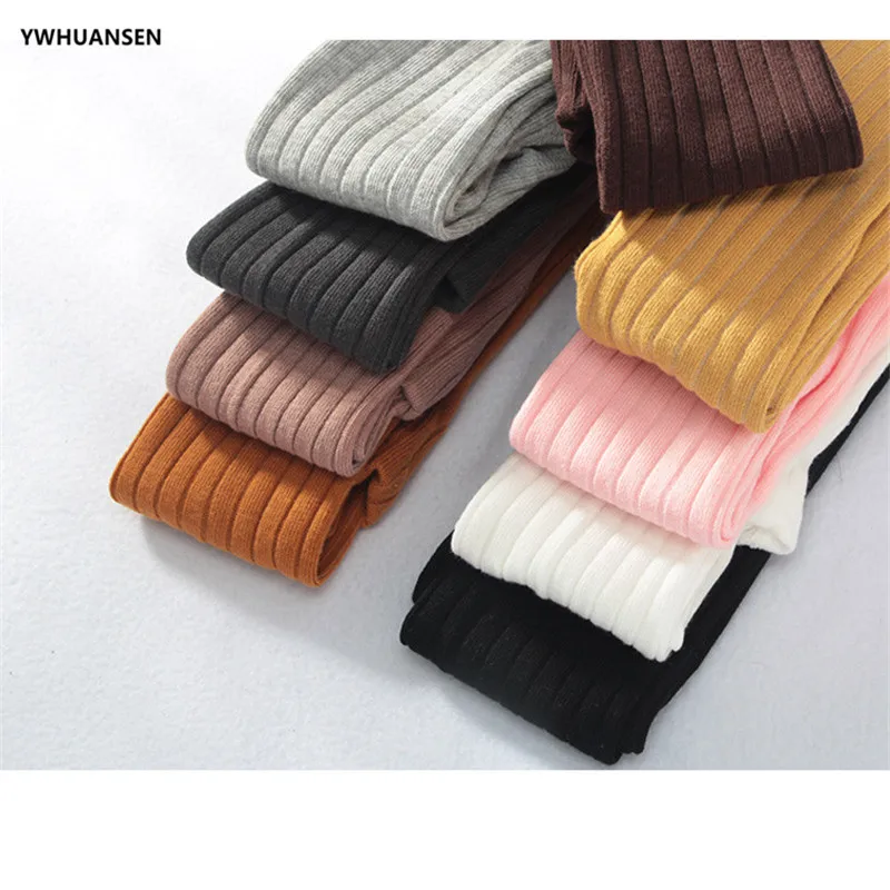 Ywhuansen 0-6t primavera outono listrado leggings da criança menina algodão infantil recém-nascido crianças strumphose malha calças magras para bebês