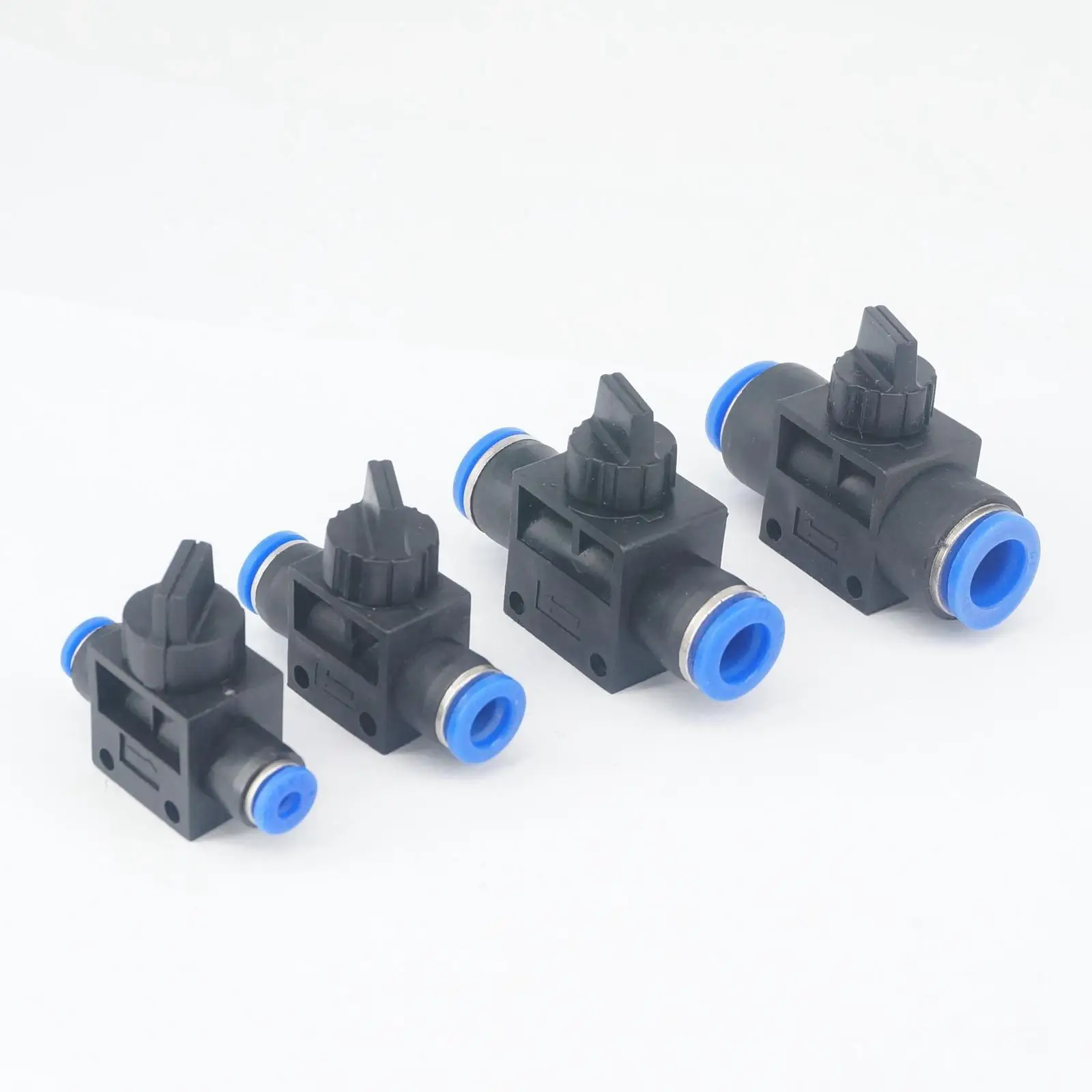 

Fit Tube O/D 4/6/8/10/12mm Pneumatic Hand Shut off Valve Push In Connector Quick Release Air Fitting 0.8 Mpa