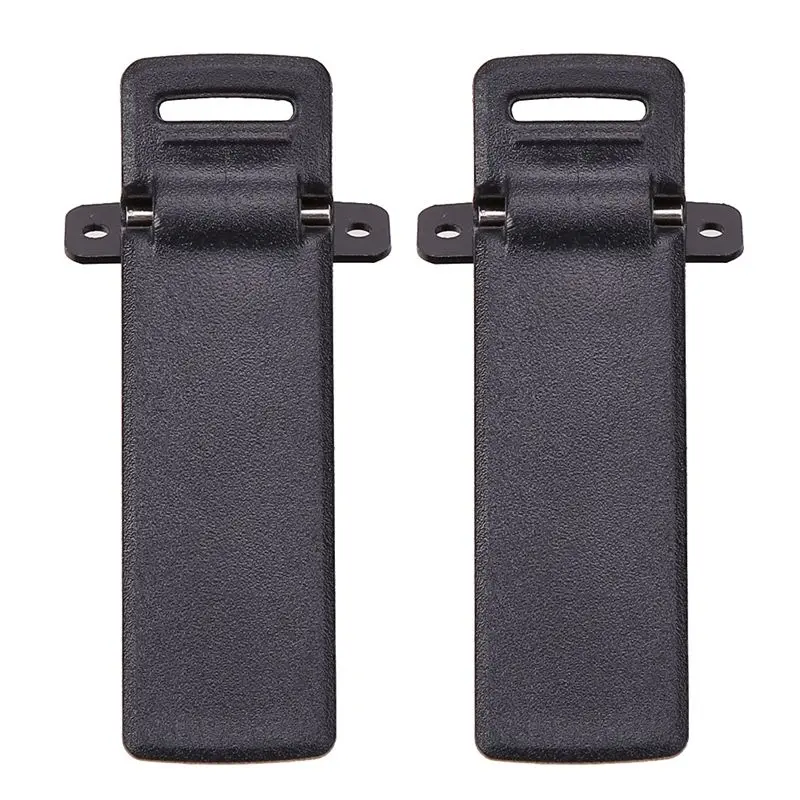 2Pcs Walkie Talkie Spare Part Back Belt Clip for Baofeng 2-way Radio UV5R For Baofeng intercom UV5R / 5RA / 5R + / 5RB / 5RC