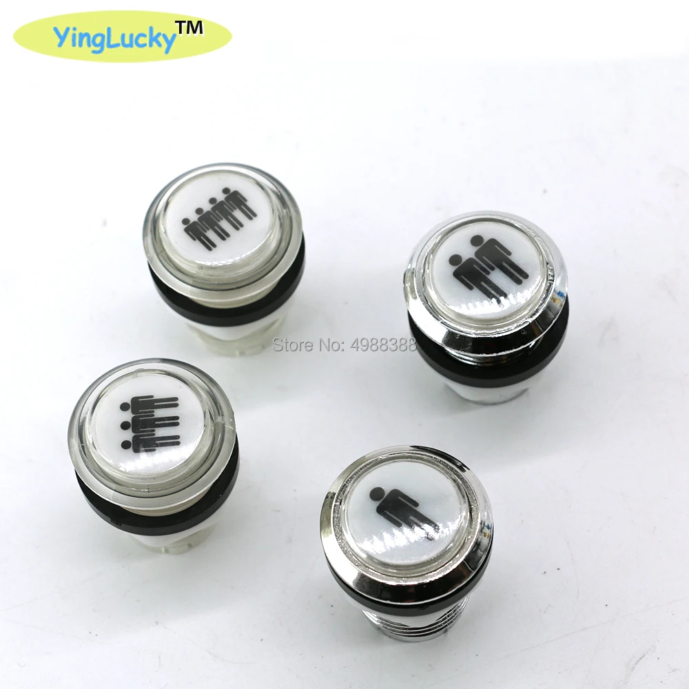 アーケードボタンイルミネーションアーケードスタートボタン、ledコインライト、ホルダー、マイクロスイッチ付き5色あり