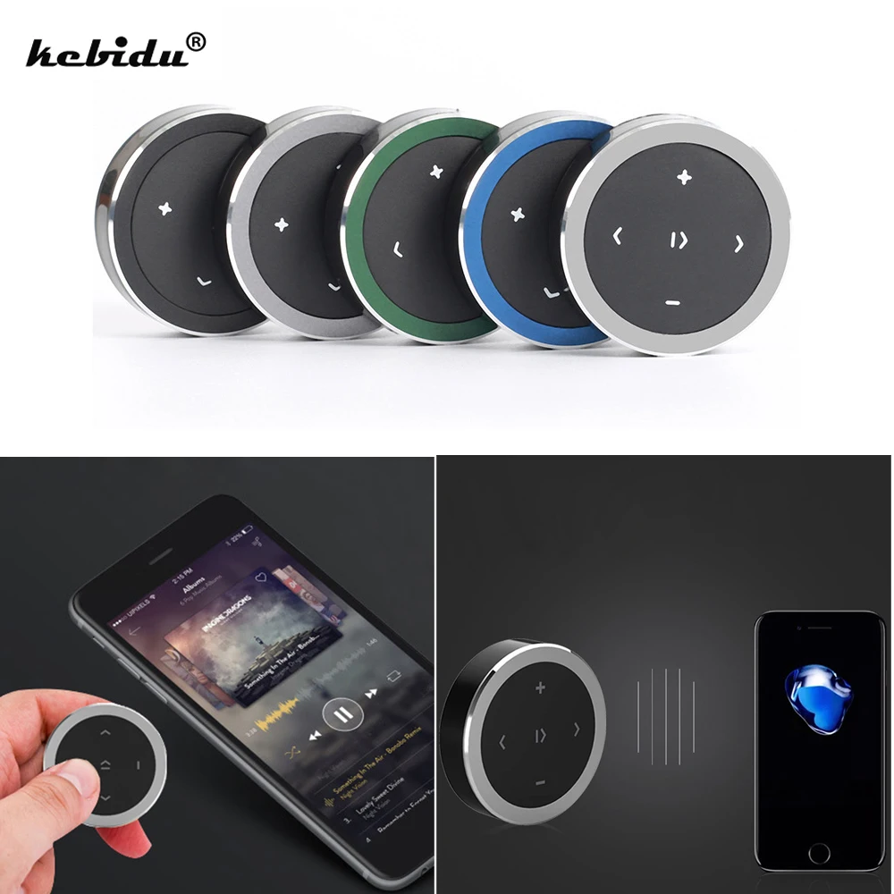 New wireless bluetooth media button mobile phone bluetooth music playback remote control to start Siri for iOS/Android phones