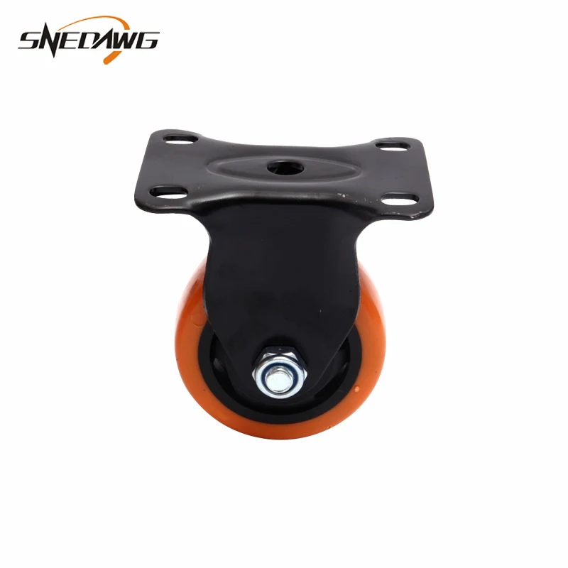 2pcs PVC Furniture Caster 1.5/2/2.5/3/4inch Swivel Caster Wheel  Wear Resistance Furniture Caster Wheel for Desk Baby Cradle