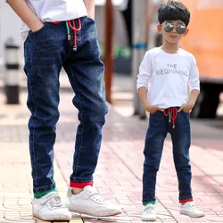 Brand Pants Kids Trousers Fashion Boys Jeans Children Ripped Leggings Spring Denim Clothes Baby Casual Jean Infant 4 to 14 Years