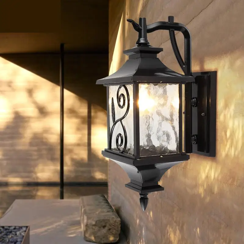 

Large Vintage Garden lighting Aisle Corridor porch Light walkway street light Outdoor Wall Lamp Waterproof Exterior Wall Lights