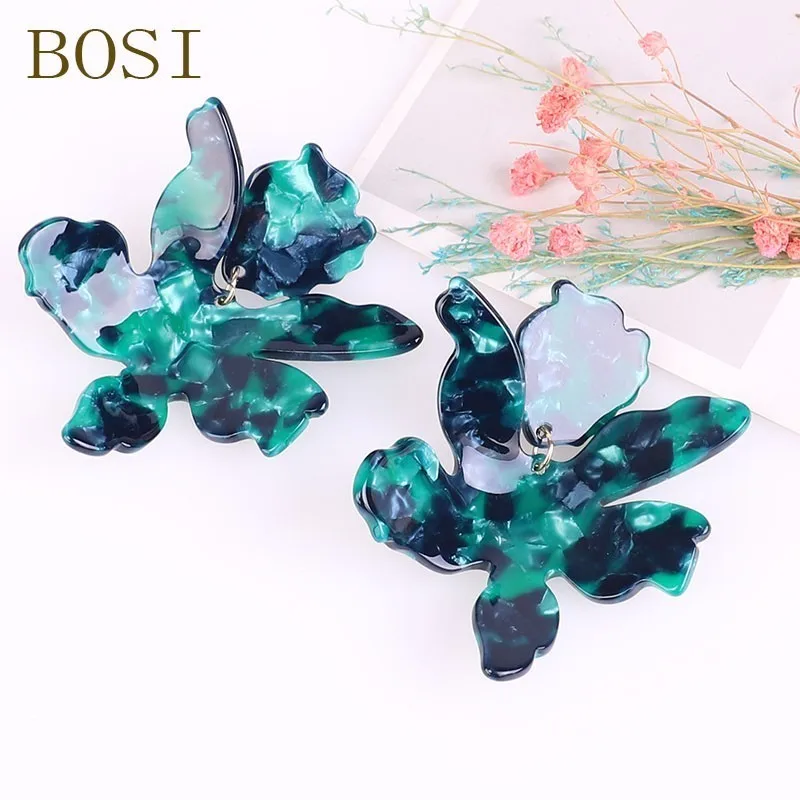 Earrings For Women Acrylic Boho Acetate Drop Dangle Geometric Earings Fashion Big Jewelry Bohemian Dangle Accessories jewellery