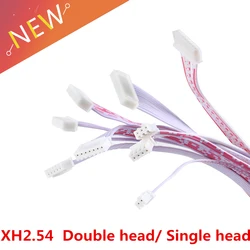 25Pcs 26AWG JST 2.54mm Pitch Connector Cable XH2.54 Plug Line length 20/10CM Red and white 2P/3P/4P/5P/6P/7P/8P/9P/10P/11P/12P
