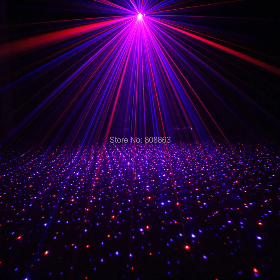 ESHINY Mini R&B Full Stars Pattern DJ laser Projector Remote Lighting Dance Disco Bar Party Xmas Effect Stage Light N85B40