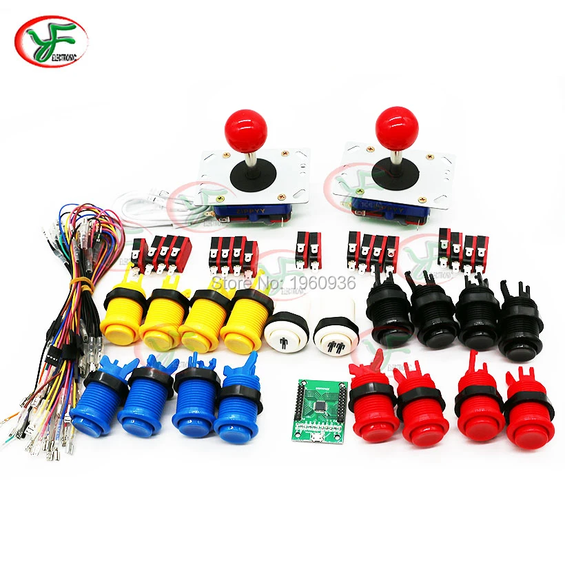 

DIY Arcade Game Kit ZIPPY Joystck HAPP Style Push Buttons USB Controller For PC PS3 Raspberry Pi