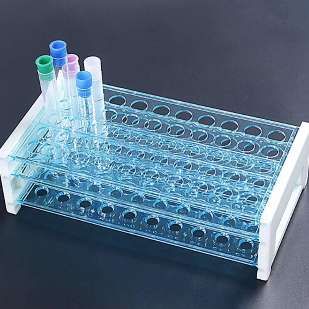 Plastic Test Tube Rack for 13mm Tubes, Hole 50, Detachable