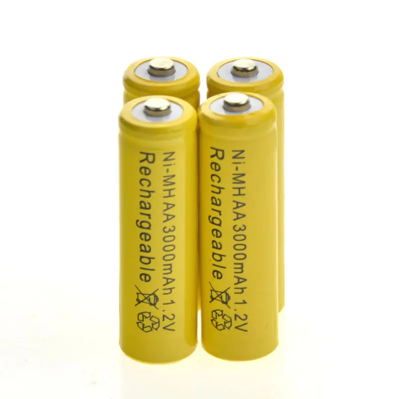 1-10pcs 1.2v AA Rechargeable Battery NiMH 3000mAh 1.2V 2A Ni-MH Batteria for Garden Solar LED Flashlight Toy Cordless Phone AA