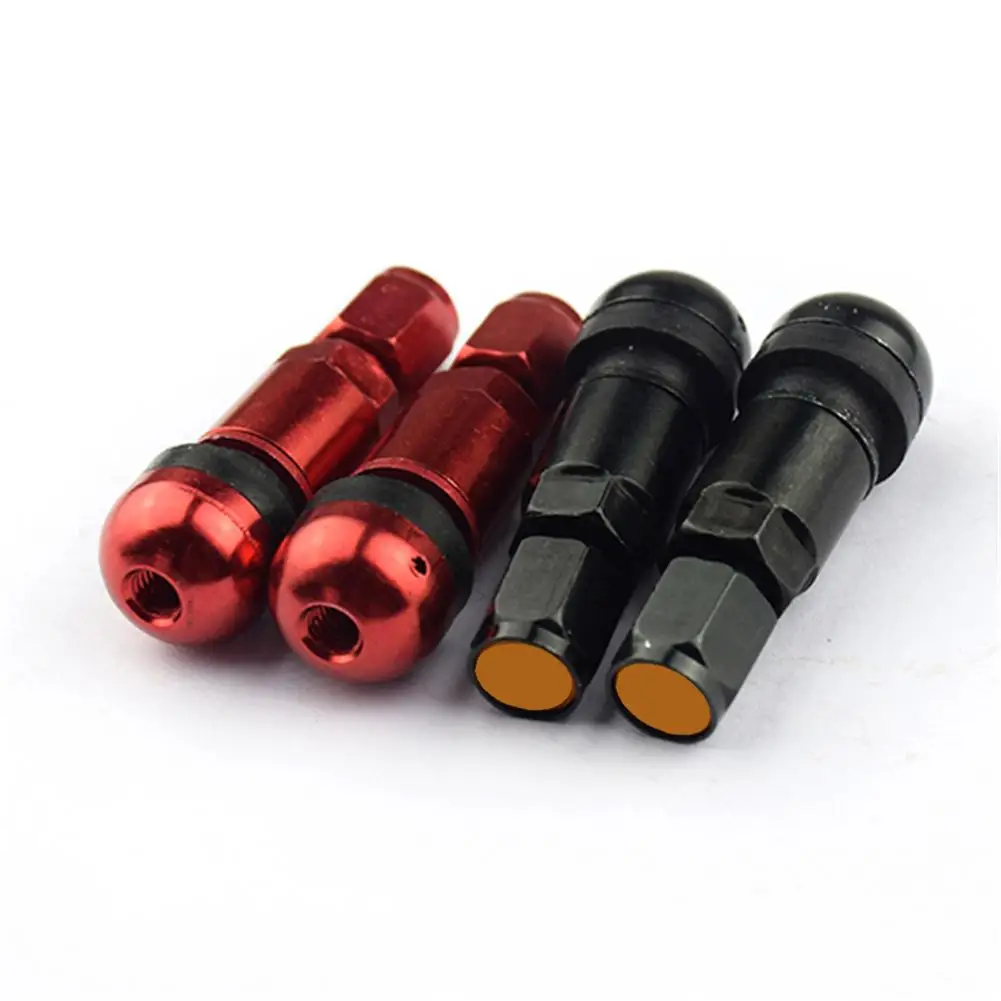 4pcs / set Universal Motorcycle Car Wheel Tubeless Tire Valve Air Caps for Tire Valve Stem Aluminum Metal Air Valve Stem