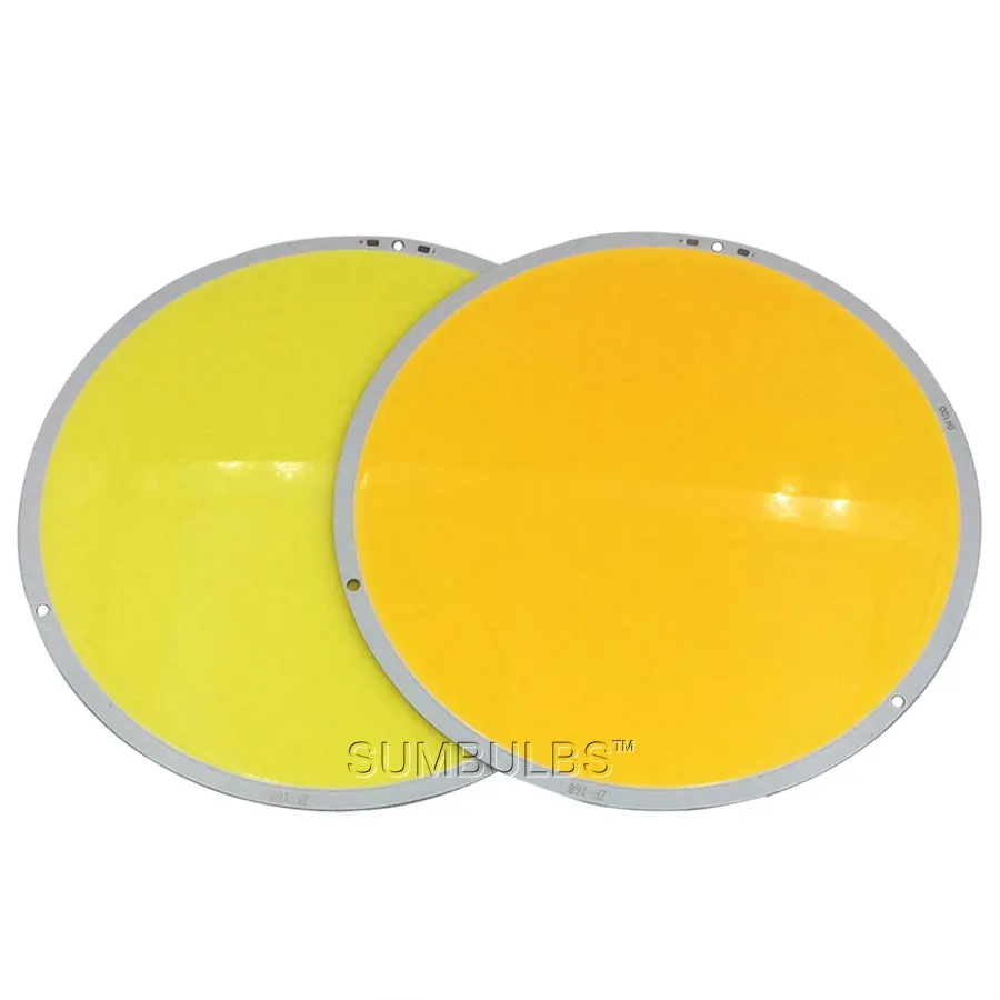 Round 108mm 160mm 50W 200W COB LED Light DC12V-14V Ultral Bright Sun Lamp Bulb Circular LED Warm Cold White Chip for DIY