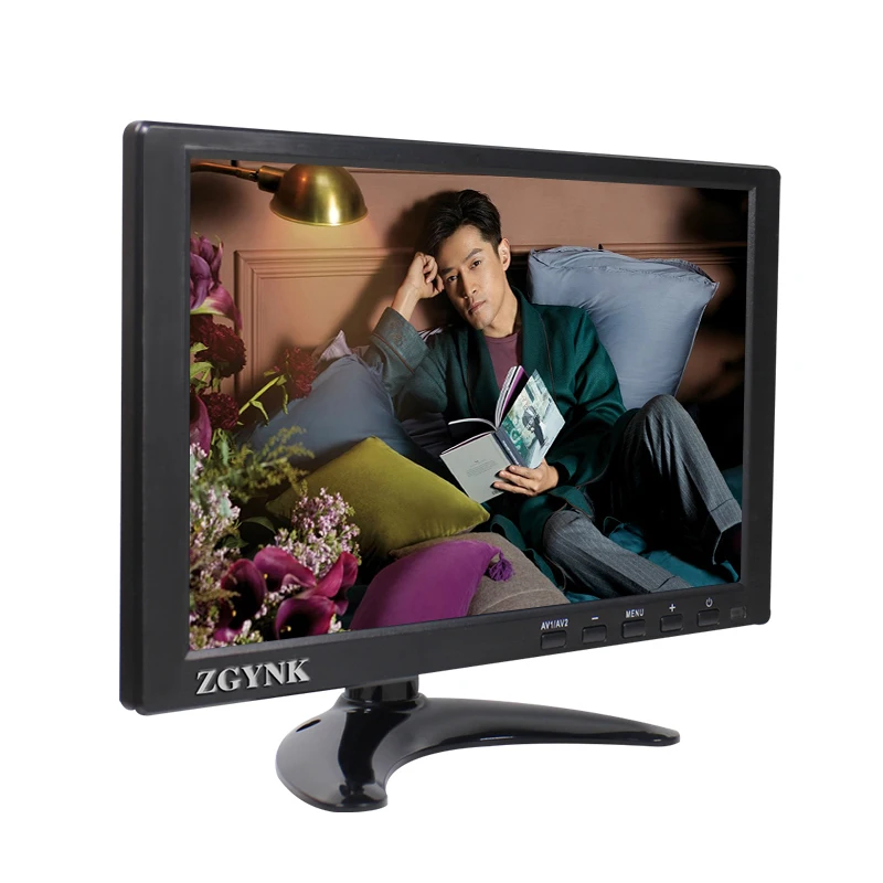 ZGYNK10.1 inch LCD HD display mini portable computer extended display HDMI color screen security monitor with speaker