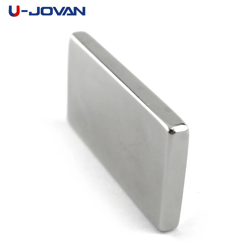 U-JOVAN 2pcs Cuboid Block 50 x 25 x 5mm Super Strong N35 Rare Earth Magnets Neodymium Magnet