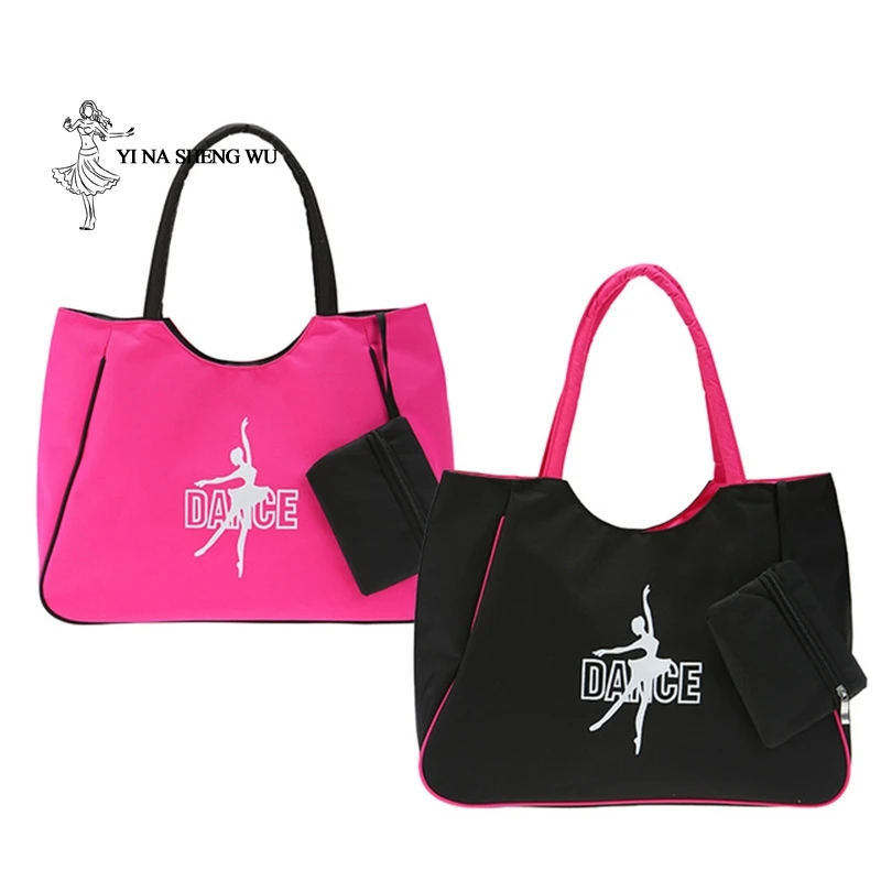 Bolsa de baile de Ballet para mujer, paquete de danza del vientre, bolso de Yoga cruzado de hombro grande Diagonal para adultos y niños, mochila de lona, bolsa deportiva